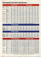 The Hoverspeed 1982 brochure, including timetables - Hoverspeed City Link coach service